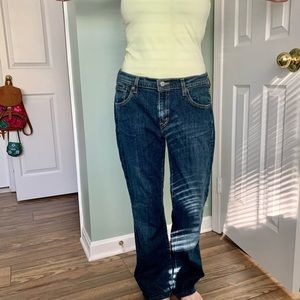 Levi’s Nouveau Bootcut Stretch 515 blue jeans